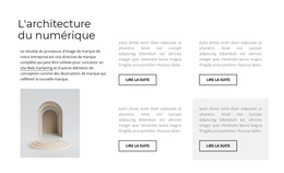 Site Web HTML Pour Quatre Colonnes Avec Du Texte