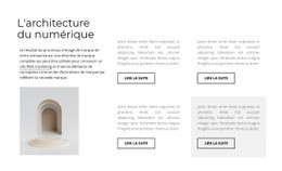 Modèle De Site Pour Quatre Colonnes Avec Du Texte