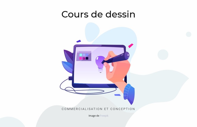 Cours de dessin Modèle HTML5