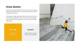 Doelen Stellen - Moderne Websitebouwer