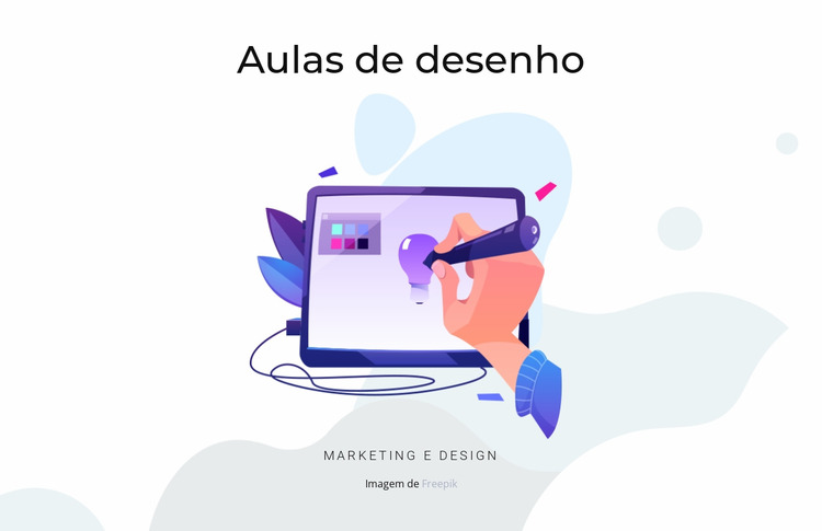 Aulas de desenho Template Joomla