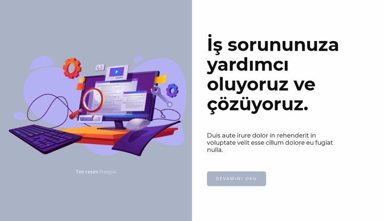 Tasarım oluşturmada yardım Web Sitesi Oluşturucu Şablonları