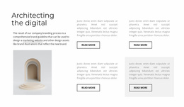 Four Columns With Text - Free Landing Page