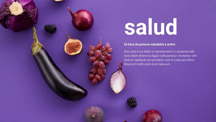 Composición de verduras Diseño de páginas web