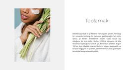 Bakım Koleksiyonu Için Sayfa Web Sitesi