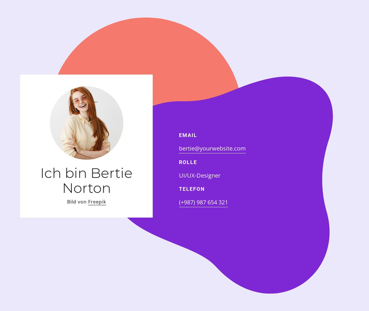 Über mich Kreativblock WordPress-Theme