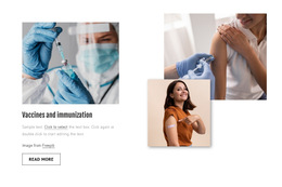 HTML5 Template For Vaccines And Immunization