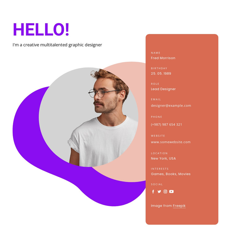 Important skills HTML Template