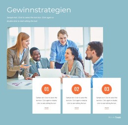 Website-Modell Für Gewinnstrategien