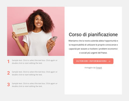 Corso Di Pianificazione - Miglior Design Del Modello Di Sito Web