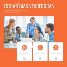 Modelo Joomla Mais Criativo Para Estratégias De Vitória