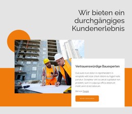 Vertrauenswürdige Bauexperten – Inspiration Für HTML5-Vorlagen