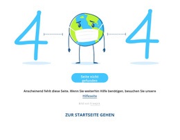 Lustige 404-Seite - Kostenlose Zielseite, Vorlage HTML5