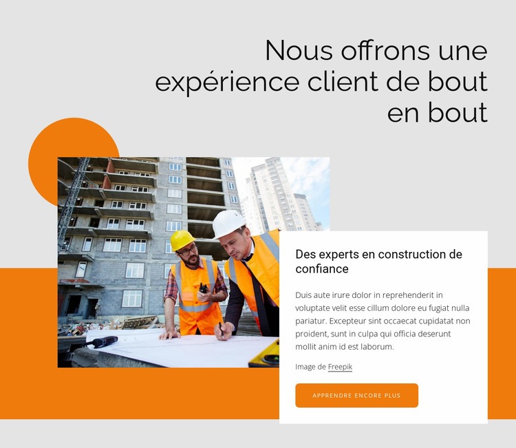 Des experts en construction de confiance Conception de site Web