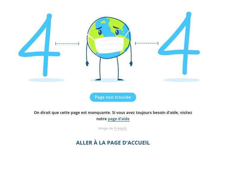 Page 404 drôle Thème WordPress