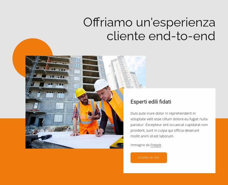 Esperti edili di fiducia Modelli di Website Builder