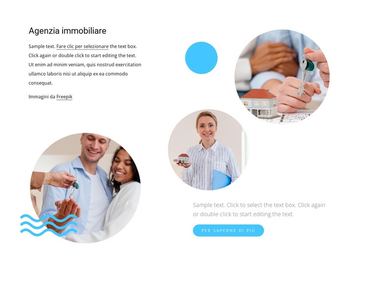 Il tuo consulente immobiliare personale Mockup del sito web