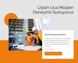 Güvenilir Inşaat Uzmanları Için Harika Açılış Sayfası