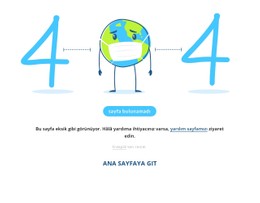 Komik 404 Sayfası Basit CSS Şablonu