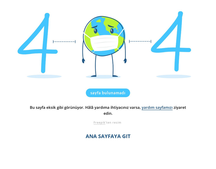 komik 404 sayfası HTML Şablonu