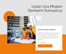 Güvenilir Inşaat Uzmanları - Premium Şablon