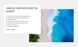 Nejhezčí Pláže – Jednoduchá HTML Šablona
