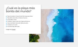 Las Playas Mas Bonitas - HTML Page Maker