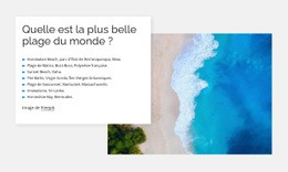 Les Plus Belles Plages - Conception De Site Moderne