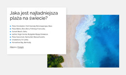 Najładniejsze Plaże? - Prosty Szablon HTML