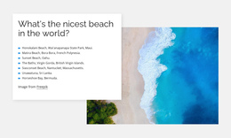 The Nicest Beaches Website Creator