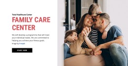 Family Care Center CSS Layout Template