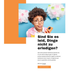 HTML-Landingpage Für Dinge Erledigen