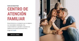 Impresionante Plantilla De Una Página Para Centro De Cuidado Familiar