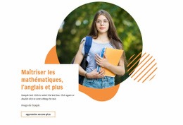 Superbe Modèle D'Une Page Pour Maîtriser Les Mathématiques, L'Anglais Et Plus