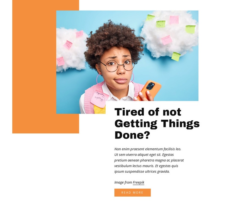 Getting things done Homepage Design