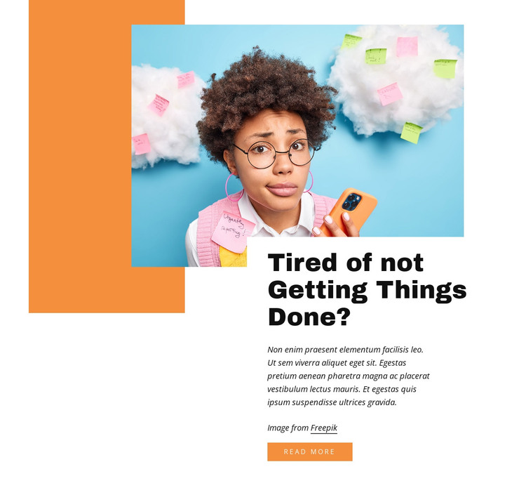 Getting things done HTML Template