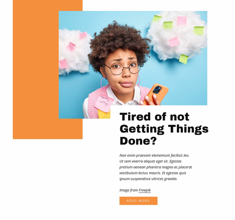 Getting things done Html Website Builder