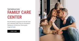 HTML5 Template For Family Care Center