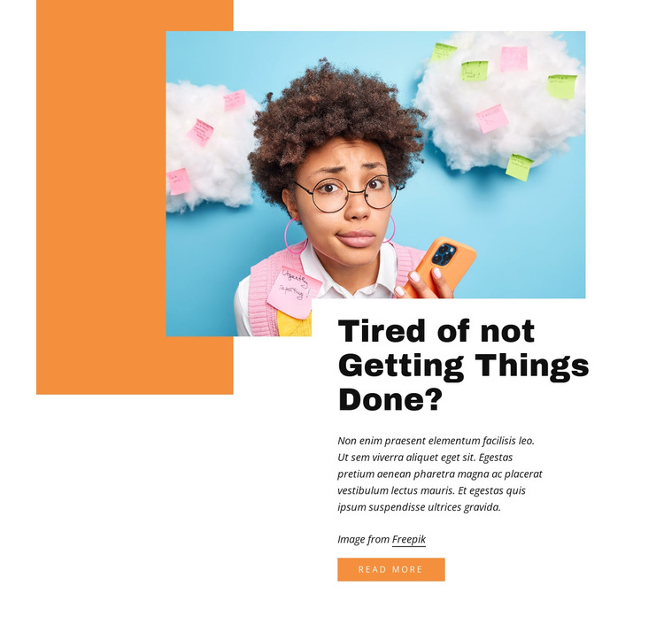 Getting things done HTML5 Template