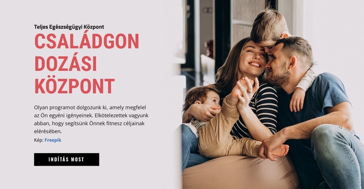 Családgondozó Központ CSS sablon