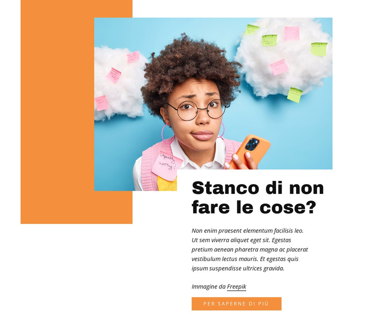 Finire di fare le cose Modello di sito Web