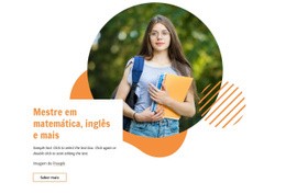 Domine Matemática, Inglês E Muito Mais - Design Do Site
