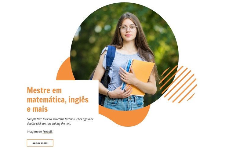 Domine matemática, inglês e muito mais Modelo HTML5