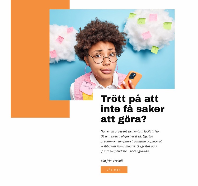 Få saker gjorda CSS -mall