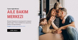 Aile Bakım Merkezi - Açılış Sayfası Ilhamı