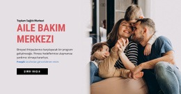 Aile Bakım Merkezi - HTML Template Builder