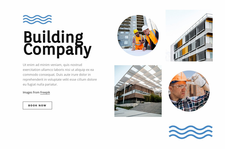 A full-service construction conpany Landing Page