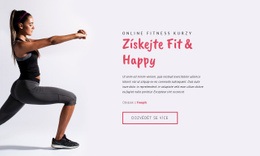 Online Fitness Kurzy - Webová Šablona
