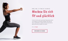 Online-Fitnesskurse Kostenlose CSS-Vorlage