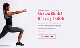 Online-Fitnesskurse - Benutzerfreundliche Joomla-Vorlage